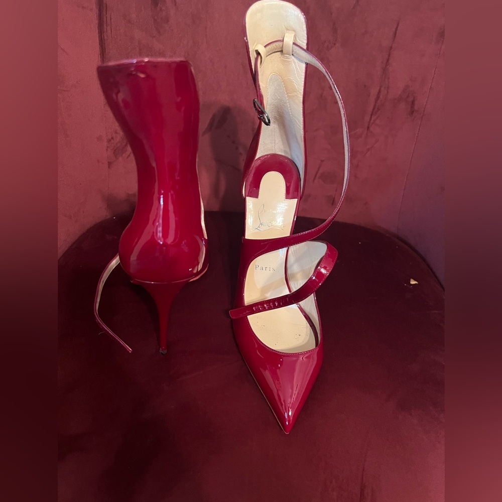 Authentic Christian Louboutin spicy red heels
